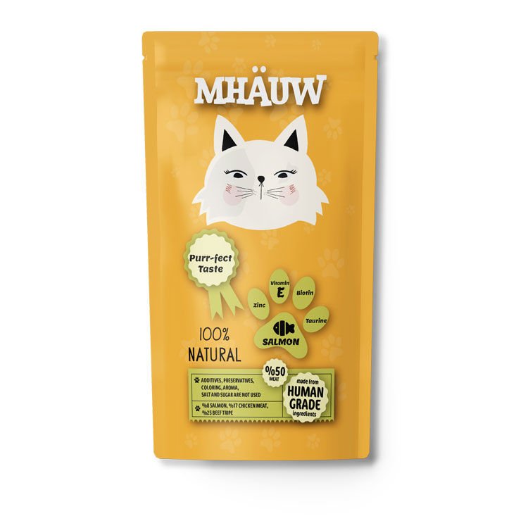 Mhauw Somonlu Kedi Maması 80 Gram