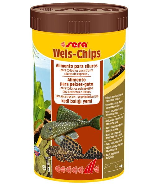 Sera Wels Chips Nature - 250 Ml