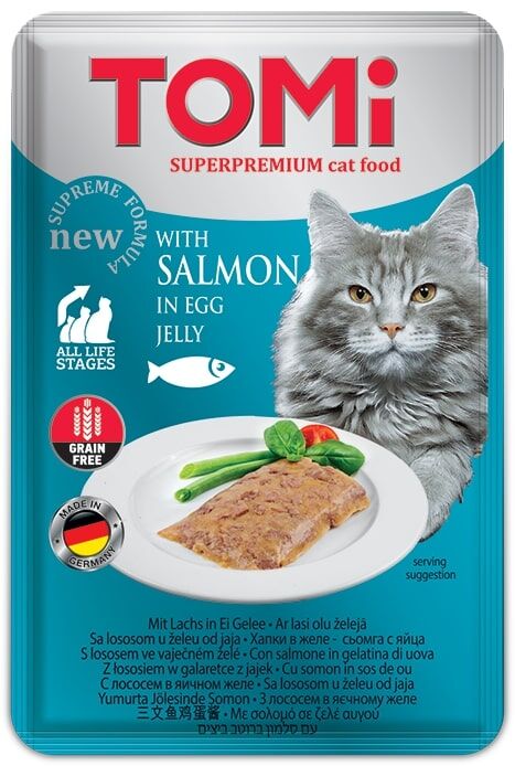 Tomi Kedi Somon Ve Yumurta Tahılsız Pouch Mama 100gr