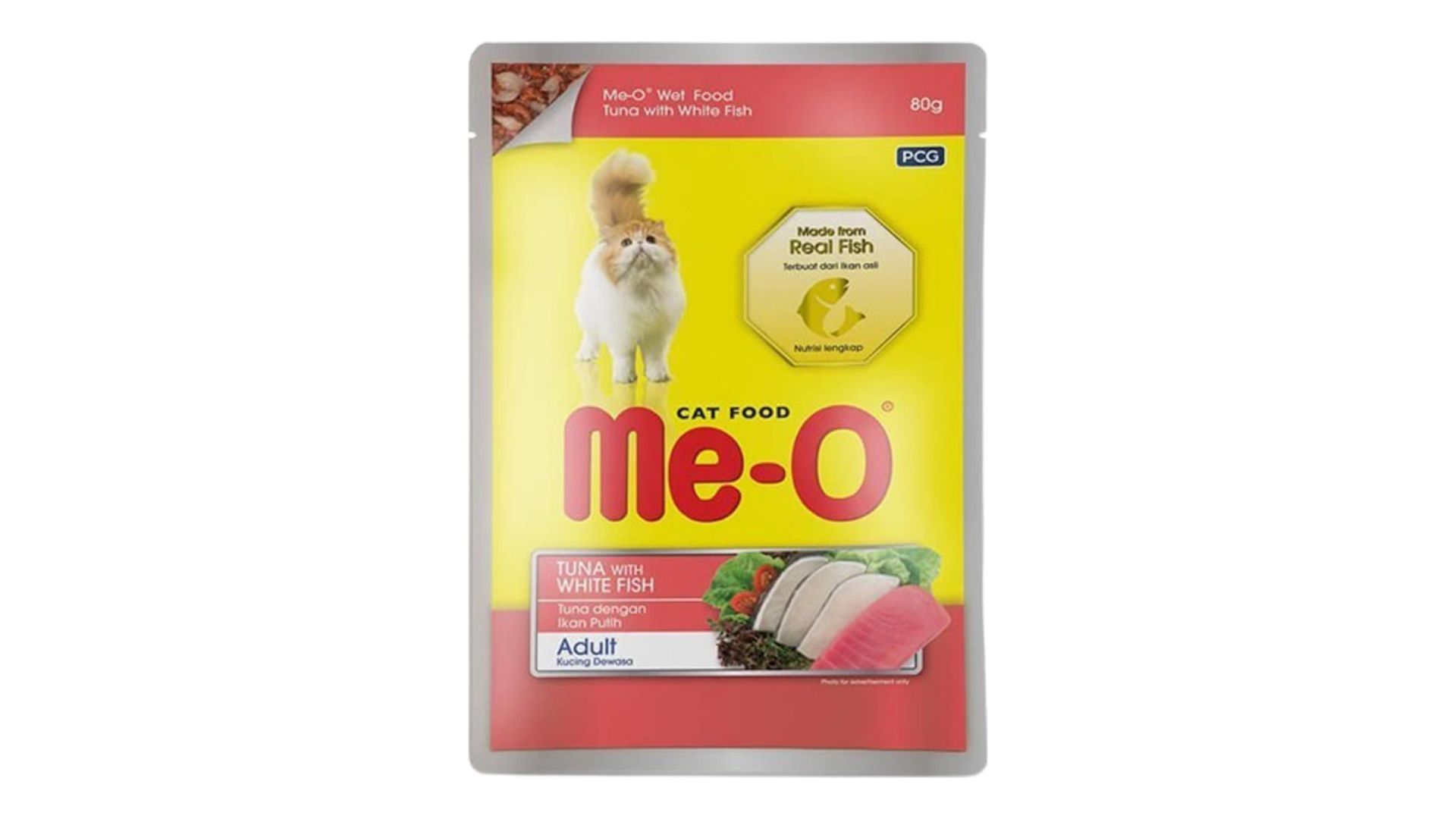 Me-O Ton Balıklı & Alabalıklı Yetişkin Yaş Kedi Maması 80 gram