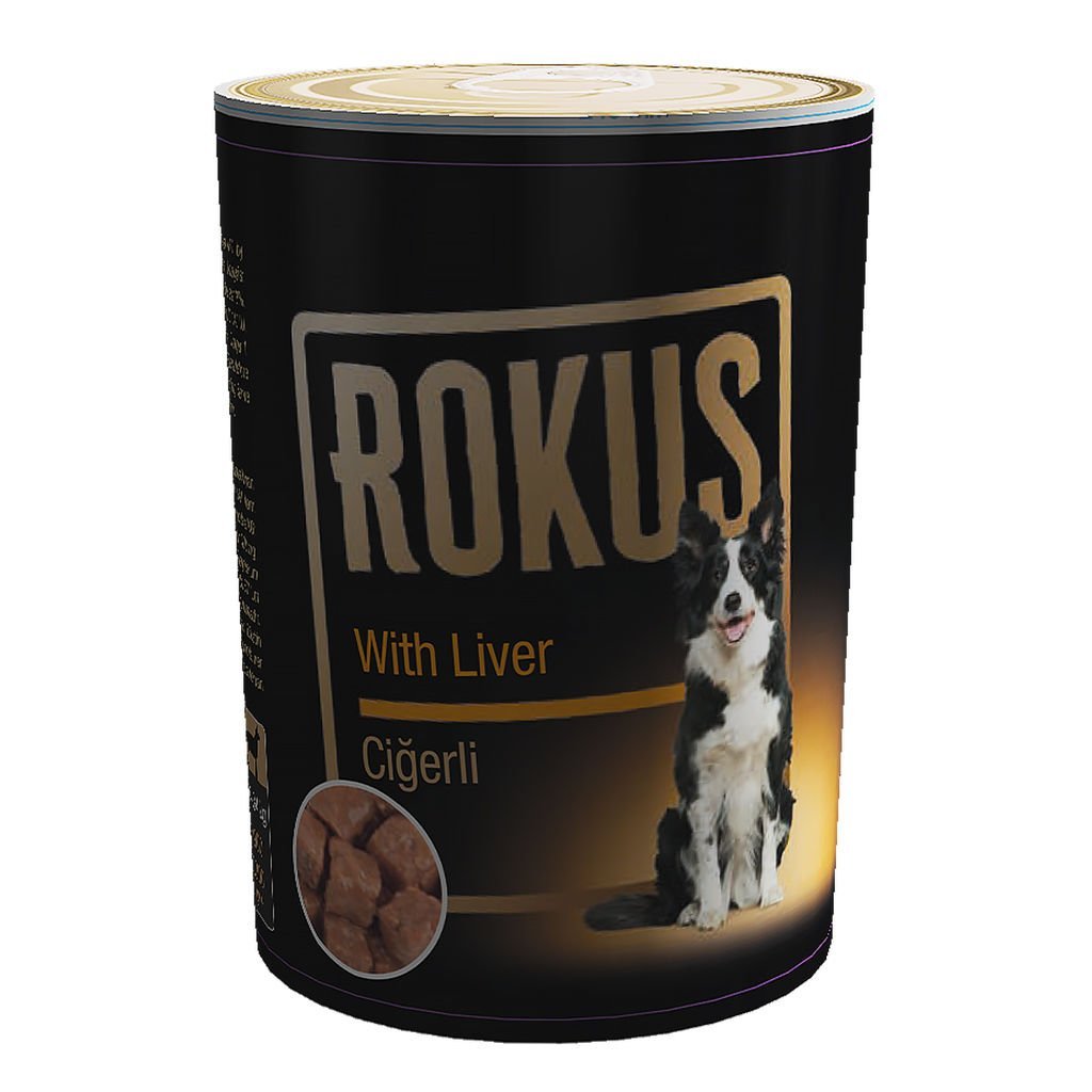 Rokus Ciğerli Köpek Konservesi 410 gram 24 adet