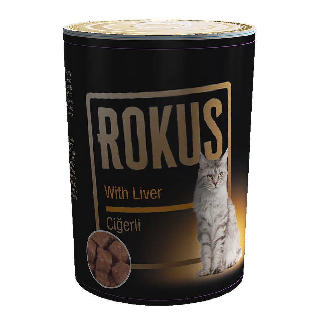 Rokus Ciğerli Kedi Konservesi 410 gram 24 adet