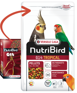 Versele Laga Nutrıbırd G14 Tropıcal Paraket Pelet Yem 1kg