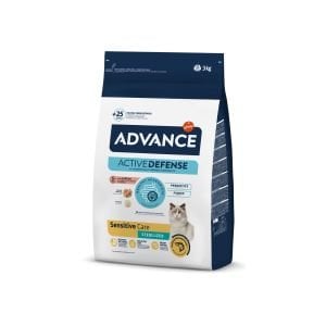 Advance Sensitive Kısırlaştırılmış Somonlu Kedi Maması 3 Kg