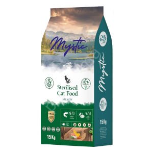 Mystic Sterilised Düşük Tahıllı Somonlu Kısırlaştırılmış Kedi Maması 15 Kg