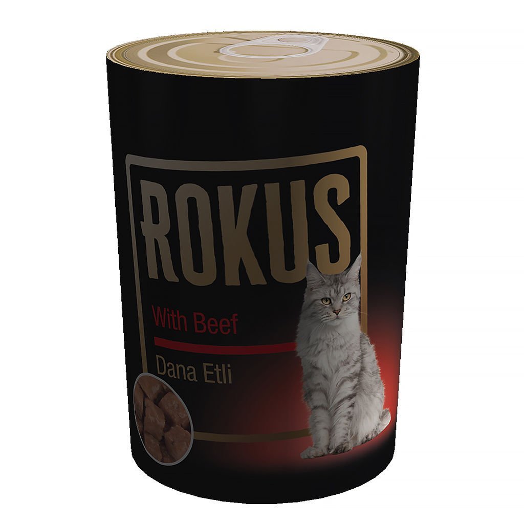 Rokus Dana Etli Kedi Konservesi 410 gram  24 adet