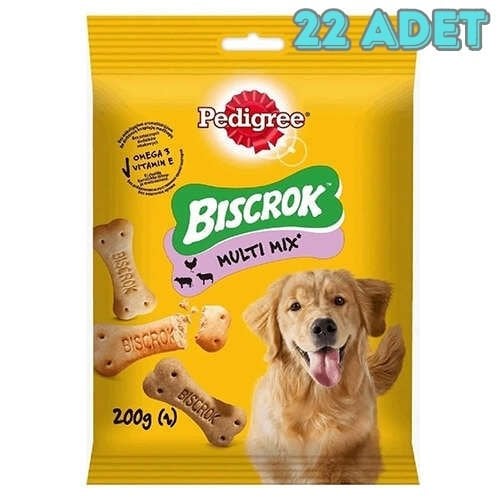 Pedigree Köpek Ödül Maması Biscrok 200 Gram 22 Adet