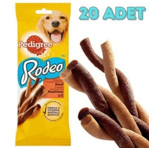 Pedigree Rodeo Biftekli Köpek Ödülü 70 Gram 20 Adet