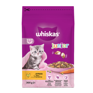 WHISKAS Yavru Tavuklu Kuru Mama 300 Gram