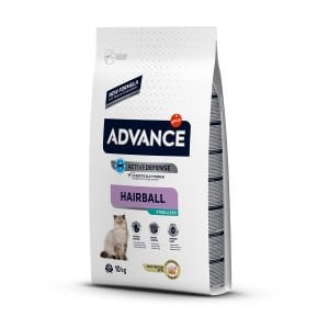 Advance Sterilised Hairball Kısırlaştırılmış Kedi Maması 10 Kg