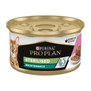 Pro Plan Sterilised Ton Balıklı, Somonlu ve Sebzeli Kısırlaştırılmış Kedi Konservesi  24 Adet x 85 Gr
