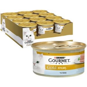 Gourmet Gold Kıyılmış Ton Balıklı konserve kedi maması 24 Lü Paket