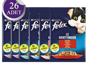 Felix Karışık Yetişkin Kedi Yaş Maması 26 X 85 gr