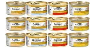 GOURMET Gold Karışık Kıyılmış Konserve Yaş Kedi Maması 85 gram X 12 Adet
