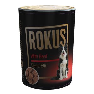 Rokus Dana Etli Köpek Konservesi 410 gram  24 adet