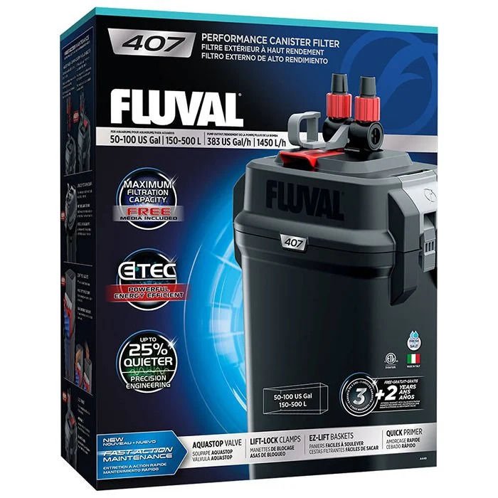 Fluval 407 Akvaryum Dış Filtre 1450 L/H