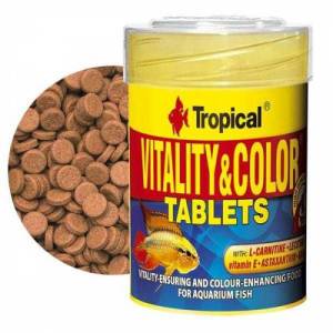 Tropical Vitalıty Color Tablet Balık Yemi 50 adet