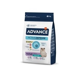 Advance Sterilised Hairball Kısırlaştırılmış Kedi Maması 3 Kg