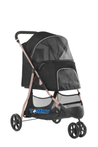 Tommy Evcil Hayvan Arabası Siyah 74.5*52.2*98cm Max 15kg