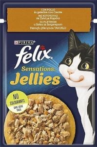 Felix Sensation Tavuklu & Havuçlu Yaş Kedi Maması 85 gram