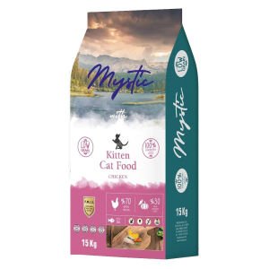 Mystic Kitten Düşük Tahıllı Tavuk Etli Yavru Kedi Maması 15 Kg