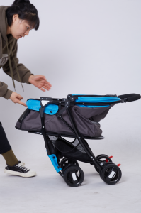 Tommy Evcil Hayvan Arabası Mavi 67*47*98cm Max 15kg