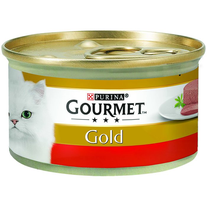 Gourmet Gold Kıyılmış Sığır Etli 85 gram Yetişkin  Kedi Konservesi