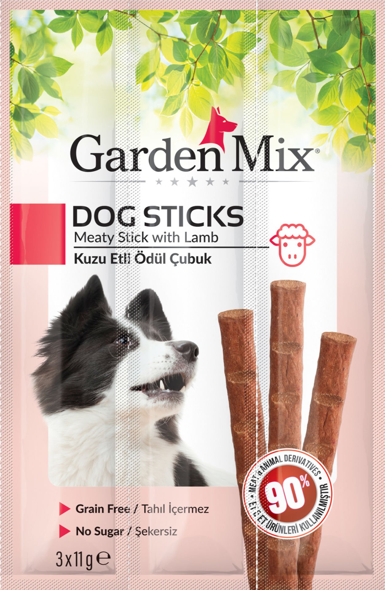Gardenmix Kuzu Etli Köpek Stick Ödül 3X 11gram