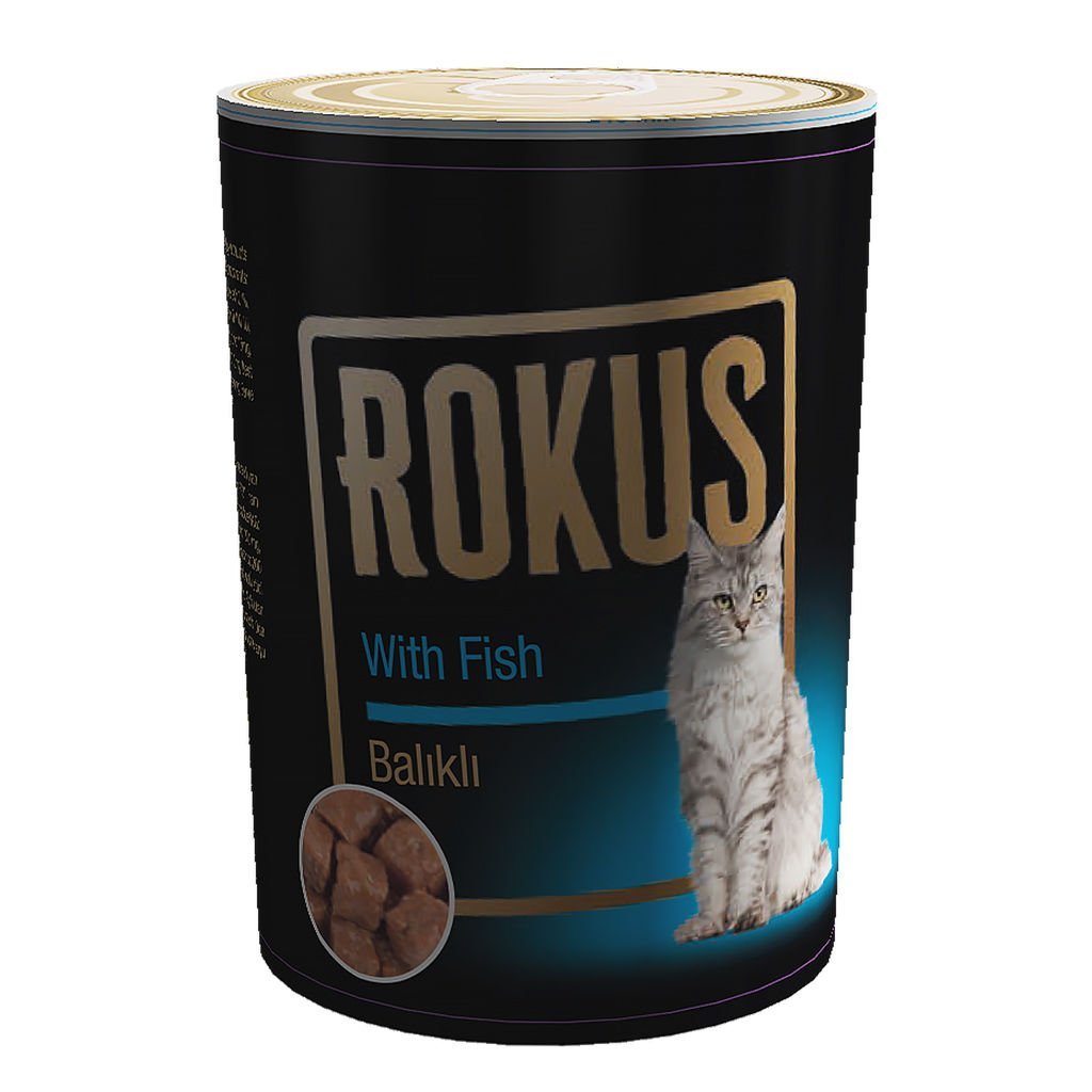 Rokus Balıklı Kedi Konservesi 410 gram  24 adet