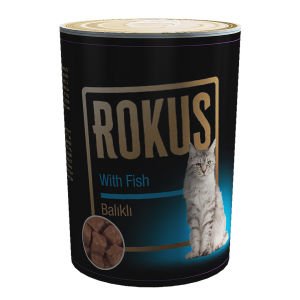 Rokus Balıklı Kedi Konservesi 410 gram  24 adet