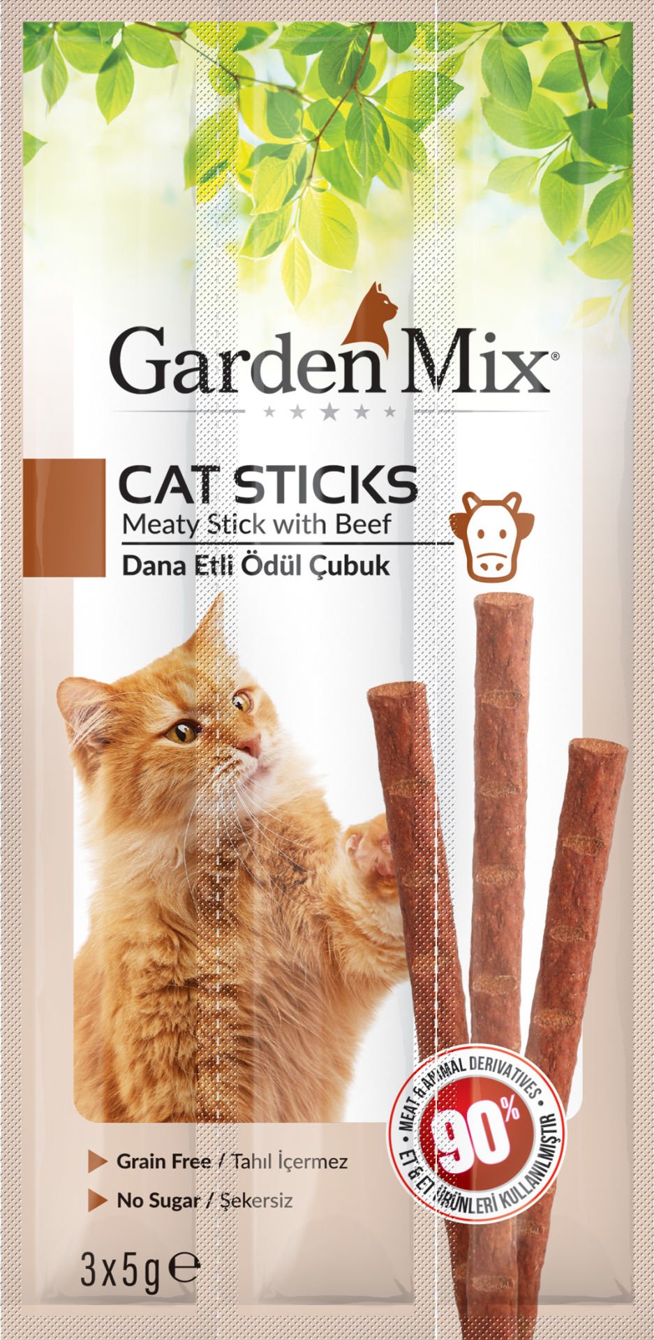 Gardenmix Dana Etli Kedi Stick Ödül 3adet 5gram