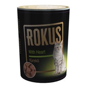 Rokus Yürekli Kedi Konservesi 410 gram  24 adet