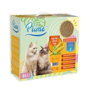 Prime Topaklaşan Bitkisel Kedi Kumu 8 Lt