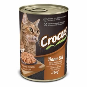 Crocus Yet. Kedi Dana Etli Yaş Mama 400g  12 adet
