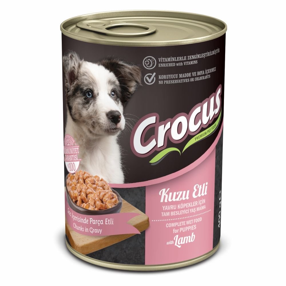Crocus Yav. Köpek Kuzu Etli Yaş Mama 400g  12 adet