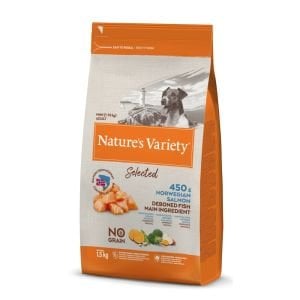 Natures Variety No Selected Mini Küçük Irk Norveç Somonu Tahılsız Köpek Maması 1,5 Kg